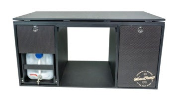 Wood Camp Trip Black Camper Box Conversion for Van