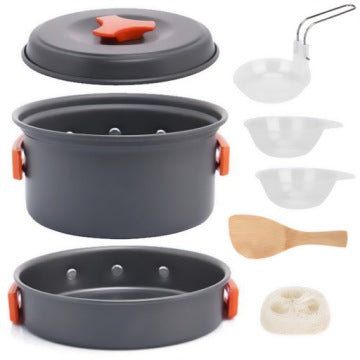 Lightweight Camping Pot and Pan Set, 400 g