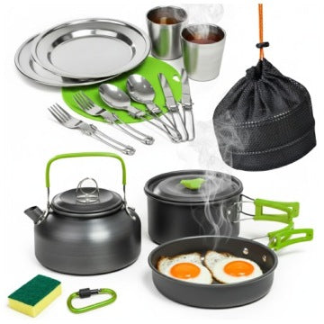 XL Folding Camping Cookware and Dish Set