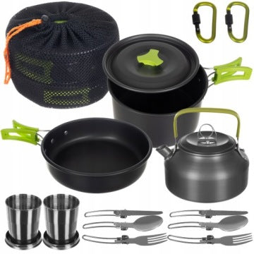 18-in-1 Folding Camping Cookware and Mess Kit