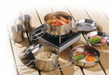 Kamille Camping Cookware and Tableware Set